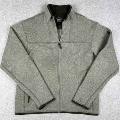 Cárdigan Encubierto Arcteryx Chaqueta Polar Cremallera Completa Pequeño Para Hombre Beige Polartec LEER Foto 1 de 4