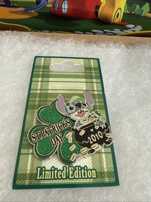 Prendedor Disney Stitch 2010 Día de San Patricio Edición Limitada de 4500 Foto 1 de 3