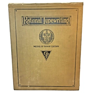 1917 Typing Manual Rational Typewriting By SoRelle and Cutler Medal of Honor Ed - Picture 1 of 12