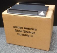 Adidas Shoe Shelf for Slatwalls Carton of 5 Shelves (Black) with Model Window