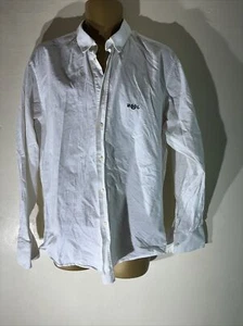 Mens Henri Lloyd Size XL Large White Long Sleeve Smart Casual Oxford Work Shirt - Picture 1 of 6