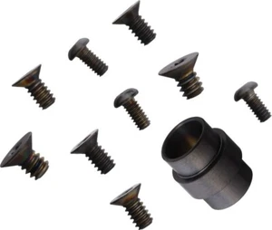 Flytanium Black Titanium Hardware Kit For Customizing Spyderco Manix 2 Knife