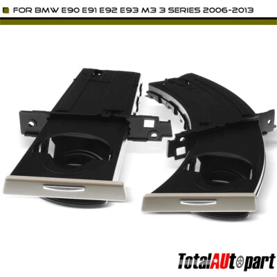 Portavasos laterales delanteros 2 piezas para BMW E90 E91 E92 E93 328i xDrive 328xi 330i M3 Foto 1 de 4