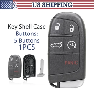 Estuche de repuesto rojo llave remota llavero 5B para Chrysler Jeep Dodge 2011-2022 - Imagen 1 de 8