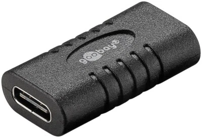 USB C Buchse auf USB C Buchse Verbinder Kupplung USB C 3.1 Adapter Schwarz - Bild 1 von 4