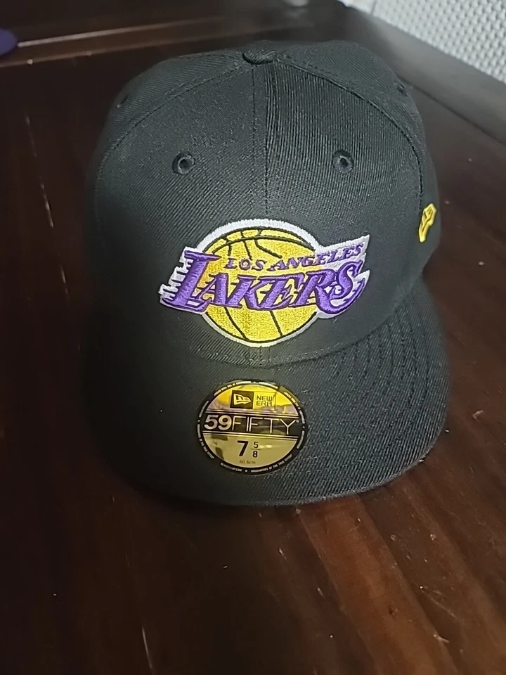 Era Los Angeles Lakers Black Official Team Color 59fifty Fitted Hat
