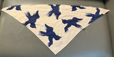 Bufanda Burberry - Pájaros rosa claro y azul Foto 1 de 4