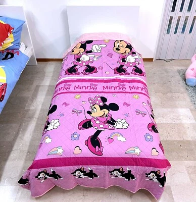 Disney Minnie Copriletto Trapuntato 150x250cm Letto Singolo Trapunta Leggera