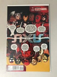 AXIS #1 NM DEADPOOL COLOR VARIANT - MARVEL 2014 AVENGERS X-MEN - Picture 1 of 1