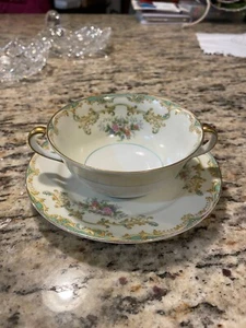 Noritake Athena Cream Soup Bowl and Saucer - Picture 1 of 1