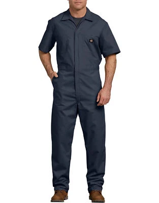 Dickies Mens Short Sleeve 33999 Work Wear Uniform Coveralls - Image 1 of 4