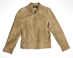 D&G Dolce & Gabbana Classic Thin Italian Capra Leather jacket. Mens. - Picture 1 of 11