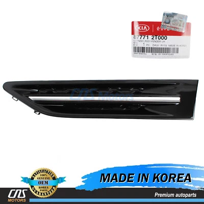 OEM FRONT FENDER SIDE MOLDING VENT GRILLE LEFT for OPTIMA 11-15 877712T000⭐⭐⭐⭐⭐ - Image 1 of 3
