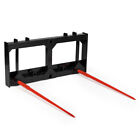 Titan Attachments HD Skid Steer Hay Frame Attachment, Two 49' Hay Spears