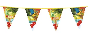 Giant Beach Pennant Flag Bunting Hawaiian Party Decoration 20ft / 6m Long - New - Picture 1 of 1