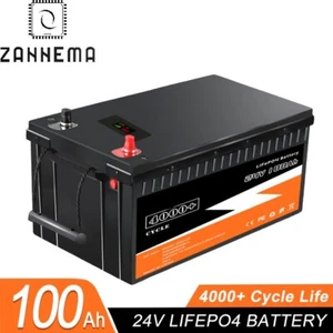 BATTERIA LIFEPO4 25,6V 24V 100Ah RICARICABILE PER ACCUMULO FOTOVOLTAICO BARCA - Imagen 1 de 6