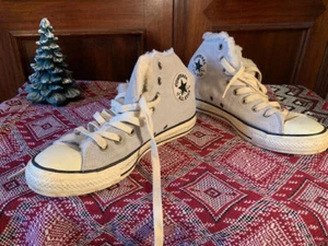 Converse All Star Chucks Gr. 40-41,5 Wildleder Hellblau Lining gefütt. Schaffell - Bild 1 von 11