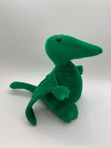 Manhattan Toy Co Green Pterodactyl Dinosaur Plush Stuffed 9" 10" 1993 Wings - Picture 1 of 9