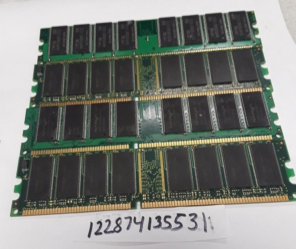 4GB KIT4X 1GB PC2700 DDR 333 Mhz memoria bassa densità 2Rx8 CL3 DIMM DDR1 RAM INTEL - Immagine 1 di 1