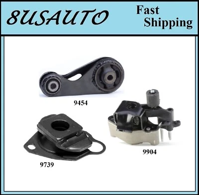 3 PIEZAS MONTAJE MOTOR Y TRANSMISIÓN AJUSTE 2004-2009Toyota Prius 1.5L Foto 1 de 4