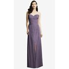 Dessy Collection Lux Chiffon Bridemaid Prom Dress  In Concord Color Size 10