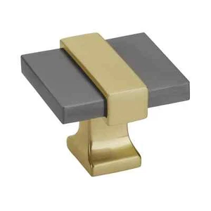 Amerock BP36680BCRBGL Overton 1-5/16” Square Cabinet Knob/Drawer Pull - Picture 1 of 4