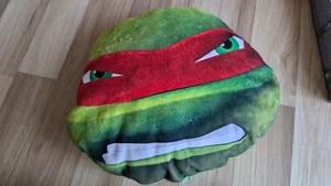 Teenage Mutant Ninja Turtles Raphael Face Throw Pillow Red Green - Picture 1 of 8