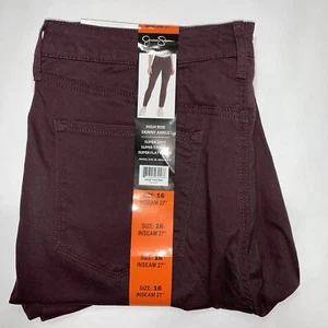NWT Jessica Simpson Pants Women's 16 Super Soft High Rise Skinny Ankle - Picture 1 of 3
