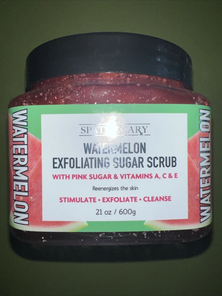 THE SPATHECARY WATERMELON EXFOLIATING SUGAR BODY SCRUB W/ VITAMIN A, C, E 21.OZ - Image 1 of 3