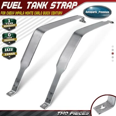 2Pcs Fuel Tank Straps for Chevrolet Impala Monte Carlo Buick Century 2000-2005 - Image 1 of 4