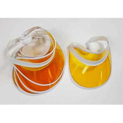 5x Schildmütze B-Ware Retro Poker Visor gelb weiß Cap Schirm Mütze 80er Rave - Bild 1 von 4