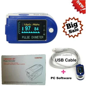 CE FDA Finger Pulse Oximeter,Blood Oxygen Saturation,USB port,PC Software,SpO2 - Picture 1 of 9