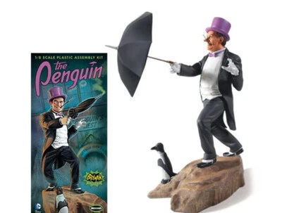 Batman 1966 Penguin Burgess Meredith 1/8 Scale Plastic Model Kit Moebius 16BMB06 - Image 1 of 4