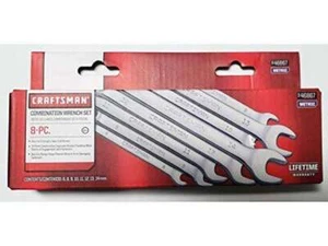 Craftsman 8 Piece 12 Point Metric Wrench Set - Size 6,8,9,10,11,12,13,14 mm POLI - Picture 1 of 3