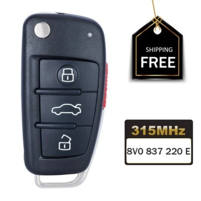 8V0 837 220 E Llavero remoto inteligente abatible sin llave para Audi A3 S3 Q3 NBGFS12P71 Foto 1 de 4