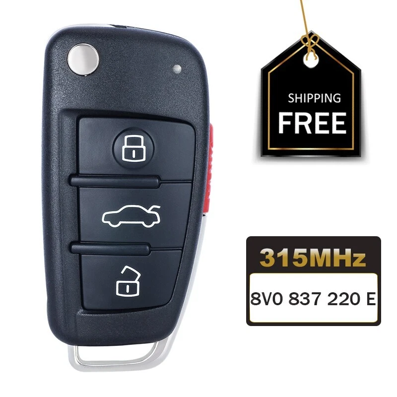 8V0 837 220 E Llavero remoto inteligente abatible sin llave para Audi A3 S3 Q3 NBGFS12P71 Foto 1 de 4