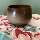 Vase pot de plantes marron poterie Frankoma MCM 