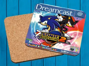 Sonic Adventure 2 Sega Dreamcast Wooden Coasters - Picture 1 of 1