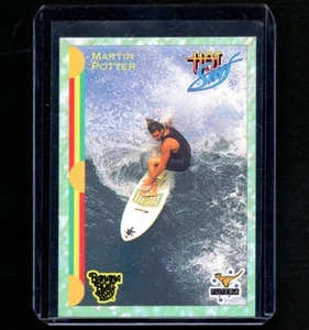 MARTIN POTTER 1993 Futera Hot Surf Surfing Rookie RC Card #6 PSA - Picture 1 of 2