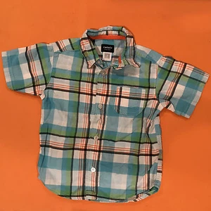 Camisa a cuadros de manga corta de manga corta para niños pequeños 3 - Imagen 1 de 2