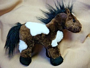 CAVALLO PELUCHE marrone e bianco "W" di Ganz - Foto 1 di 8