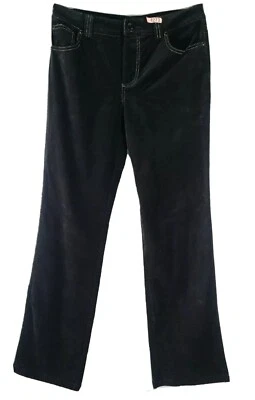 Pantalones Reba 4 Bootcut Negro Terciopelo Cuentas Adornado Bordado Estrás  Foto 1 de 4