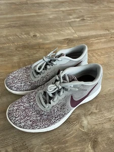 Nike Womens Flex Contact 908995-011 Gray Purple Running Shoes Sneakers Size 7.5 - Picture 1 of 11