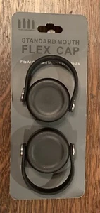 Standard Mouth Flex Cap For Hydro Flask BLACK, 2 Pack - Picture 1 of 3