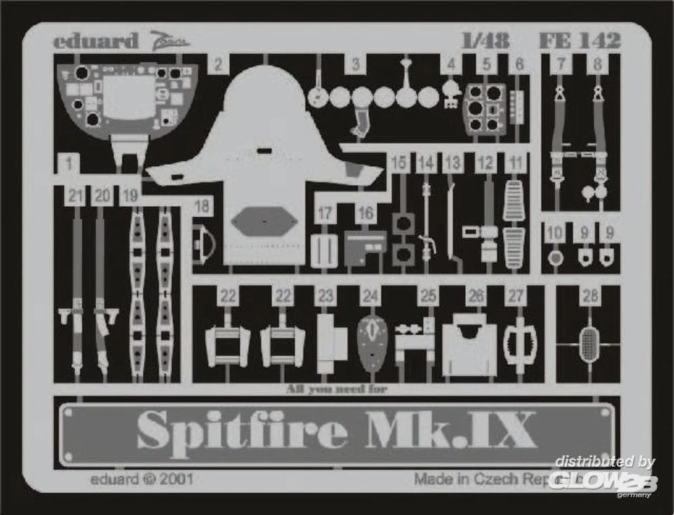 Eduard Accessories: Spitfire Mk.IX in 1:48 [7242142] - Immagine 1 di 1