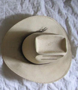 Western Hat, Straw Resistol Size 7, Self Confrorming - Picture 1 of 3