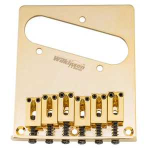 Wilkinson Gold 52.5mm Modern Bridge 6 Saddles For USA Standard Telecaster Guitar - Bild 1 von 4