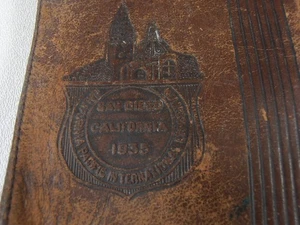 1935 San Diego California Pacific International Exposition Mans Leather Wallet - Bild 1 von 7
