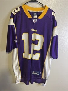Minnesota Vikings Reebok Authentic Jersey # 12 Percy Harvin Size 50 - L - Picture 1 of 10