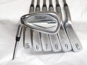 Used LH Titleist T350 Iron Set 5-PW+48 TT AMT Red R300 Regular Flex Steel Shafts - Picture 1 of 9